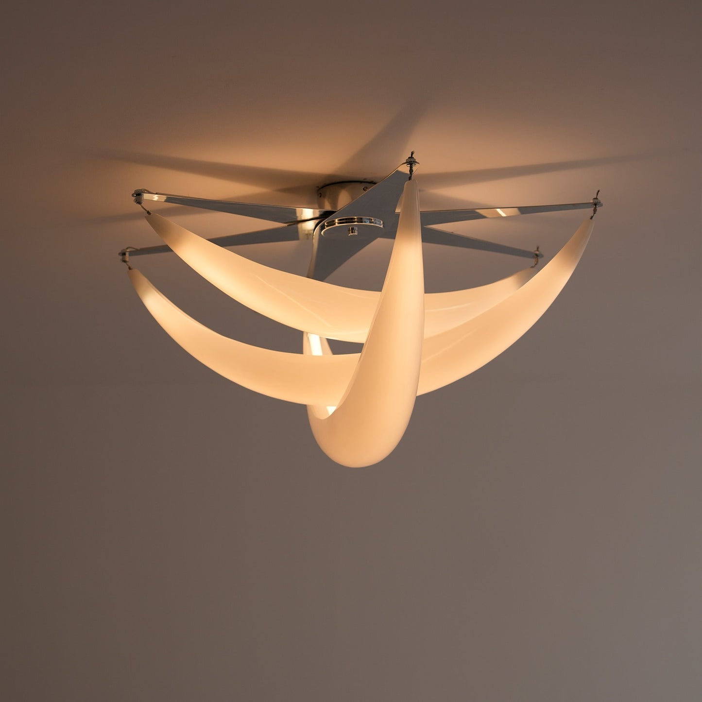 Sculptural Semi-Flush Mount Ceiling Light