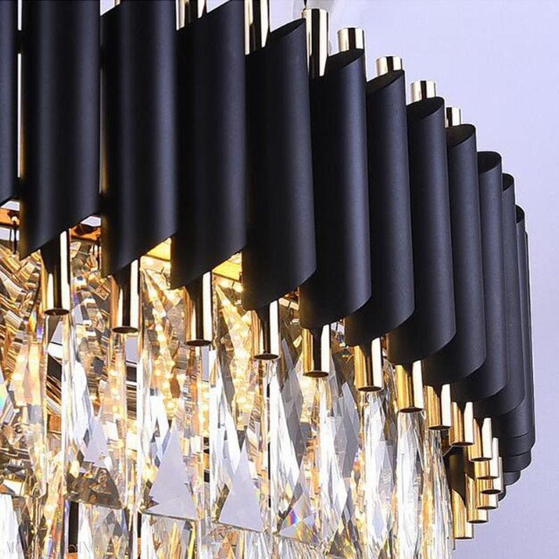 Sheila Oval Crystal Chandelier-Nobipets