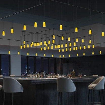 Simmen Frosted-Glass Ex-Large Chandelier-Nobipets