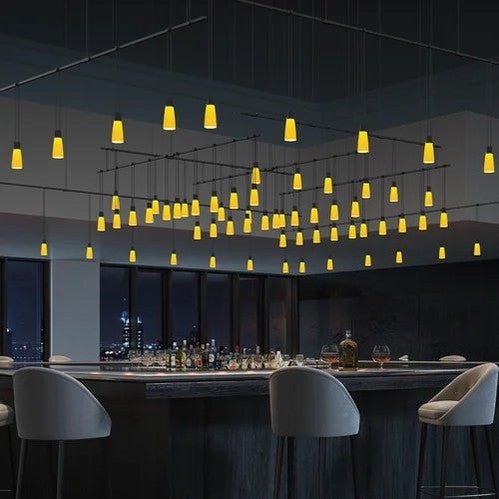 Simmen Frosted-Glass Ex-Large Chandelier-Nobipets