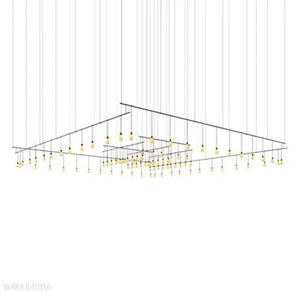 Simmen Frosted-Glass Ex-Large Chandelier-Nobipets