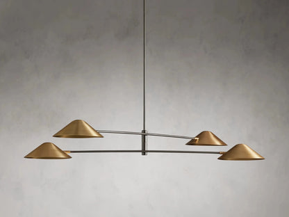 Simms 4-Light Linear Chandelier-Nobipets