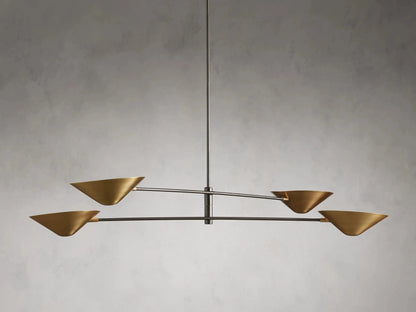 Simms 4-Light Linear Chandelier-Nobipets
