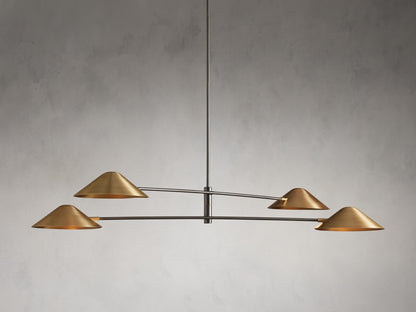 Simms 4-Light Linear Chandelier-Nobipets