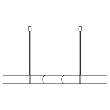 Simplicity Alabaster Linear Chandelier-Nobipets