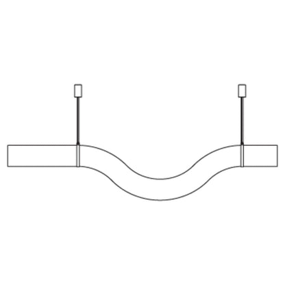 Simplicity Alabaster Linear Chandelier-Nobipets