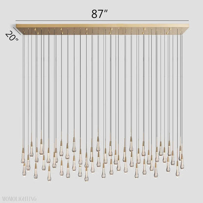 Solitaire Linear Chandelier 37"50"70"87"120"-Nobipets
