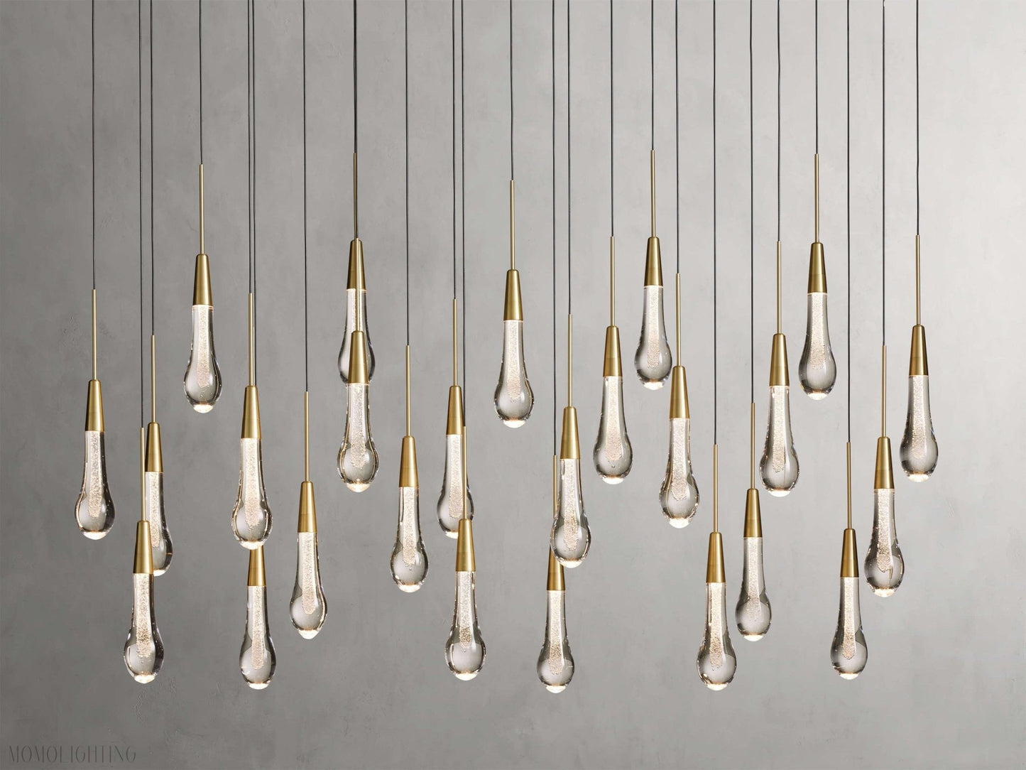Solitaire Linear Chandelier 37"50"70"87"120"-Nobipets