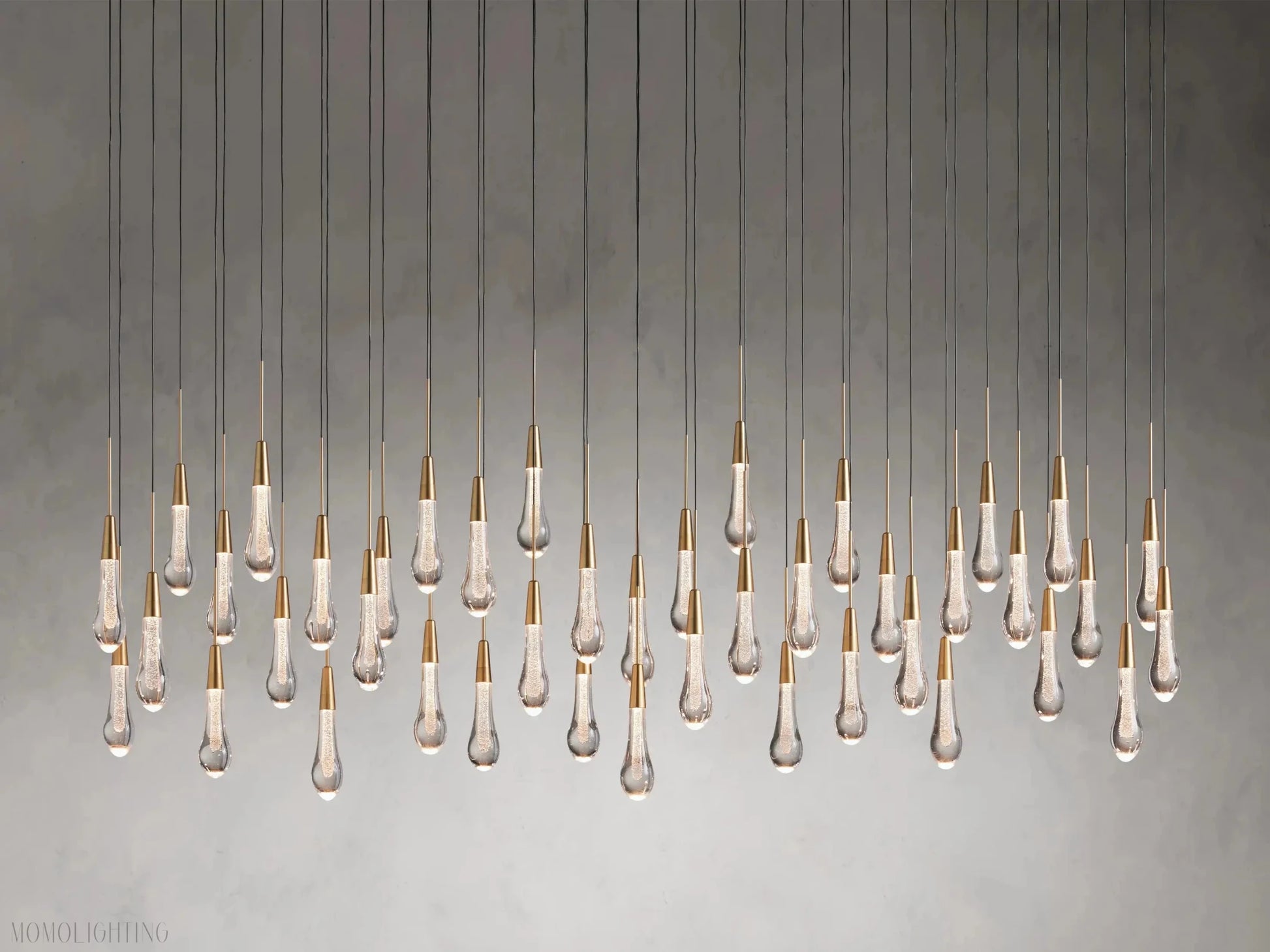 Solitaire Linear Chandelier 37"50"70"87"120"-Nobipets