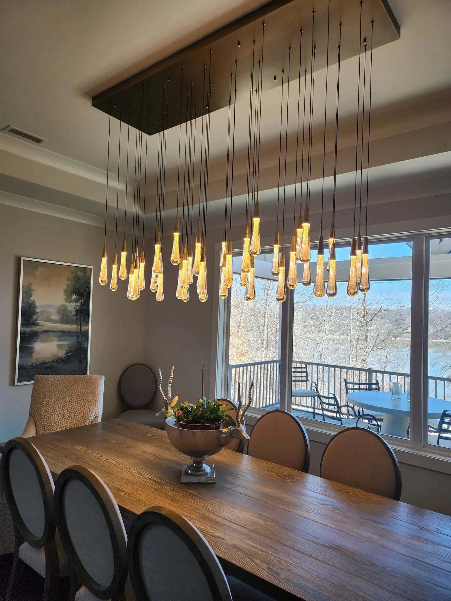 Solitaire Linear Chandelier 37"50"70"87"120"-Nobipets