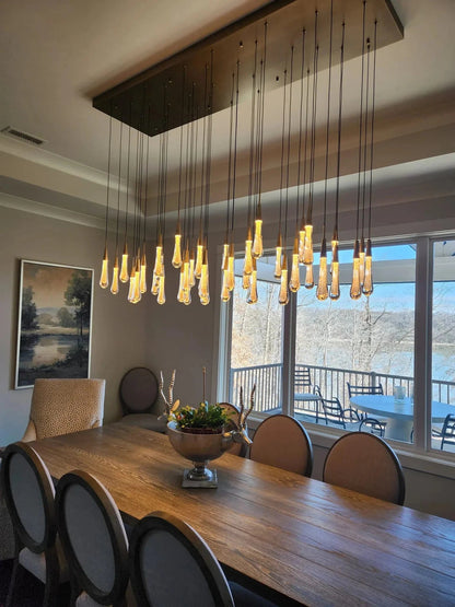 Solitaire Linear Chandelier 37"50"70"87"120"-Nobipets
