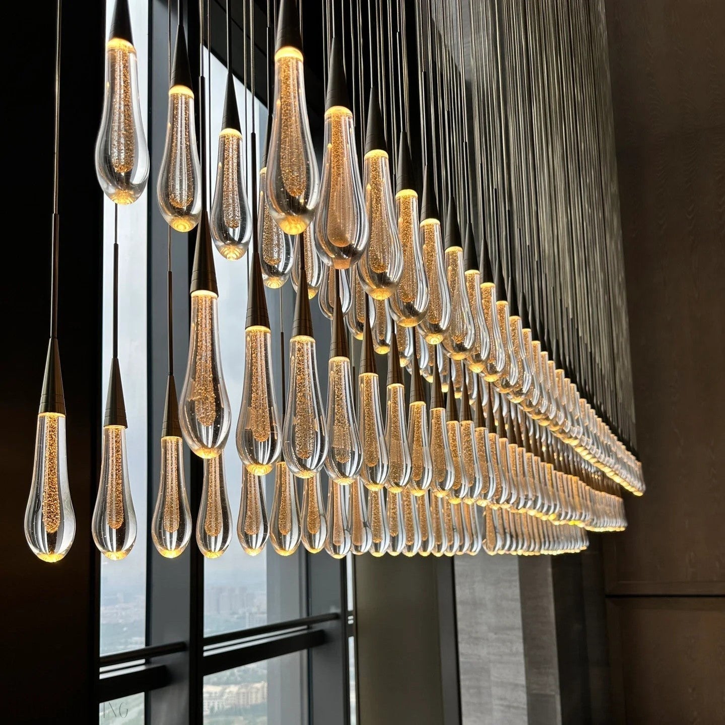 Solitaire Linear Chandelier 37"50"70"87"120"-Nobipets