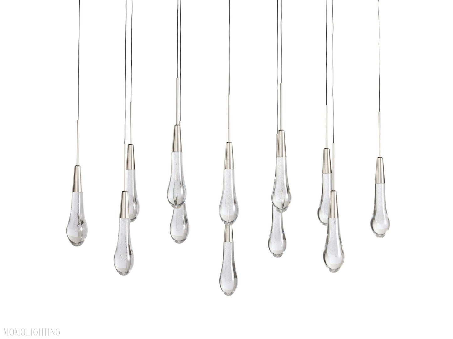 Solitaire Linear Chandelier 37"W-Nobipets