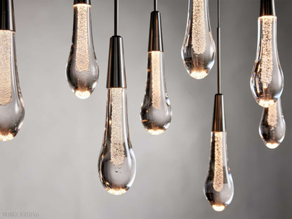 Solitaire Linear Chandelier 37"W-Nobipets