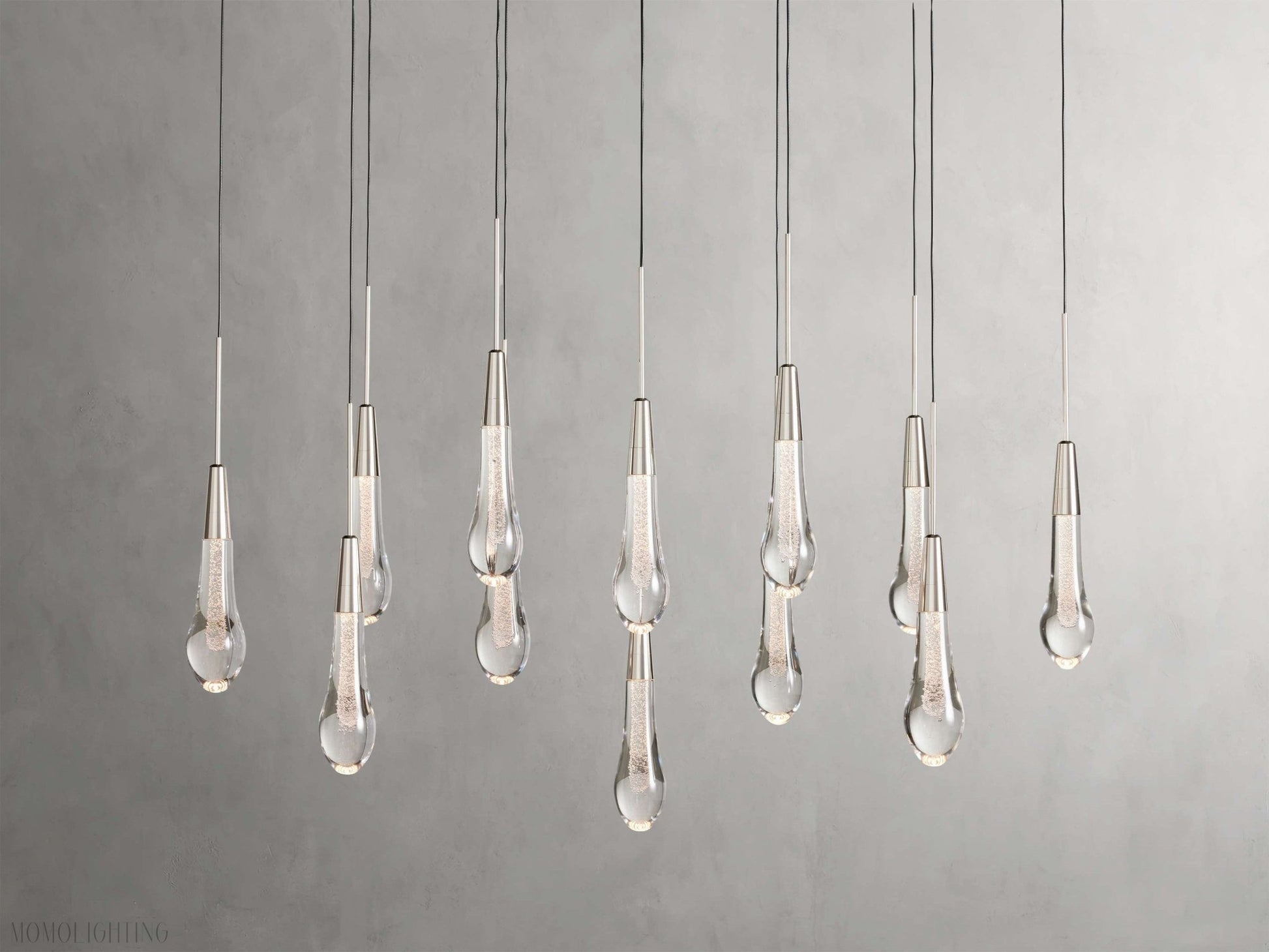 Solitaire Linear Chandelier 37"W-Nobipets