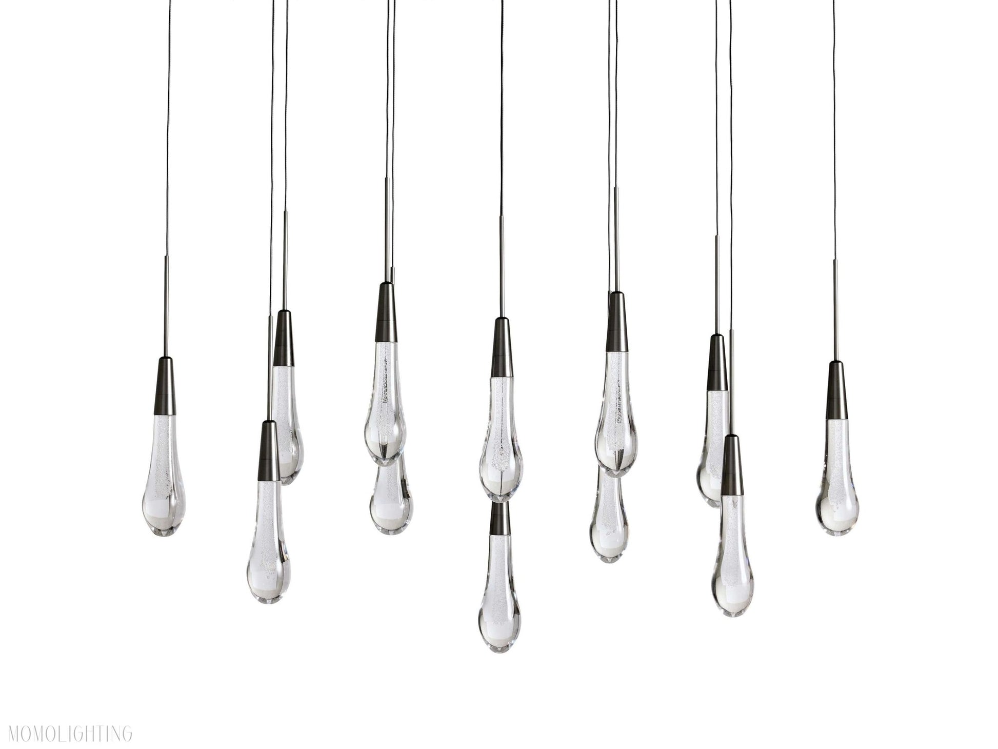 Solitaire Linear Chandelier 37"W-Nobipets