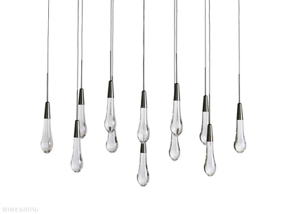 Solitaire Linear Chandelier 37"W-Nobipets
