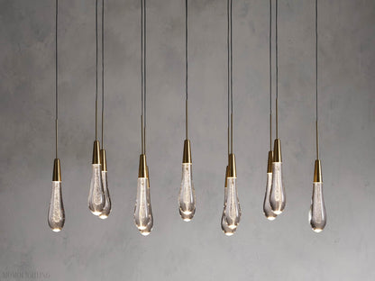 Solitaire Linear Chandelier 37"W-Nobipets