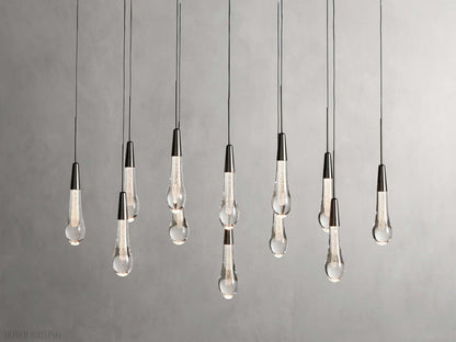 Solitaire Linear Chandelier 37"W-Nobipets