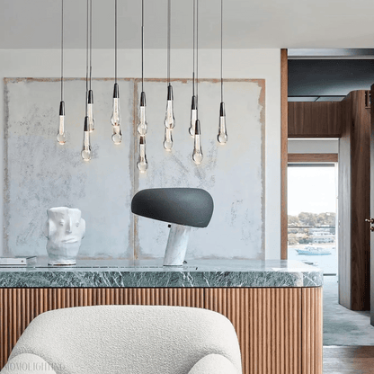 SOLITAIRE LINEAR MODERN CHANDELIER 37"W-Nobipets
