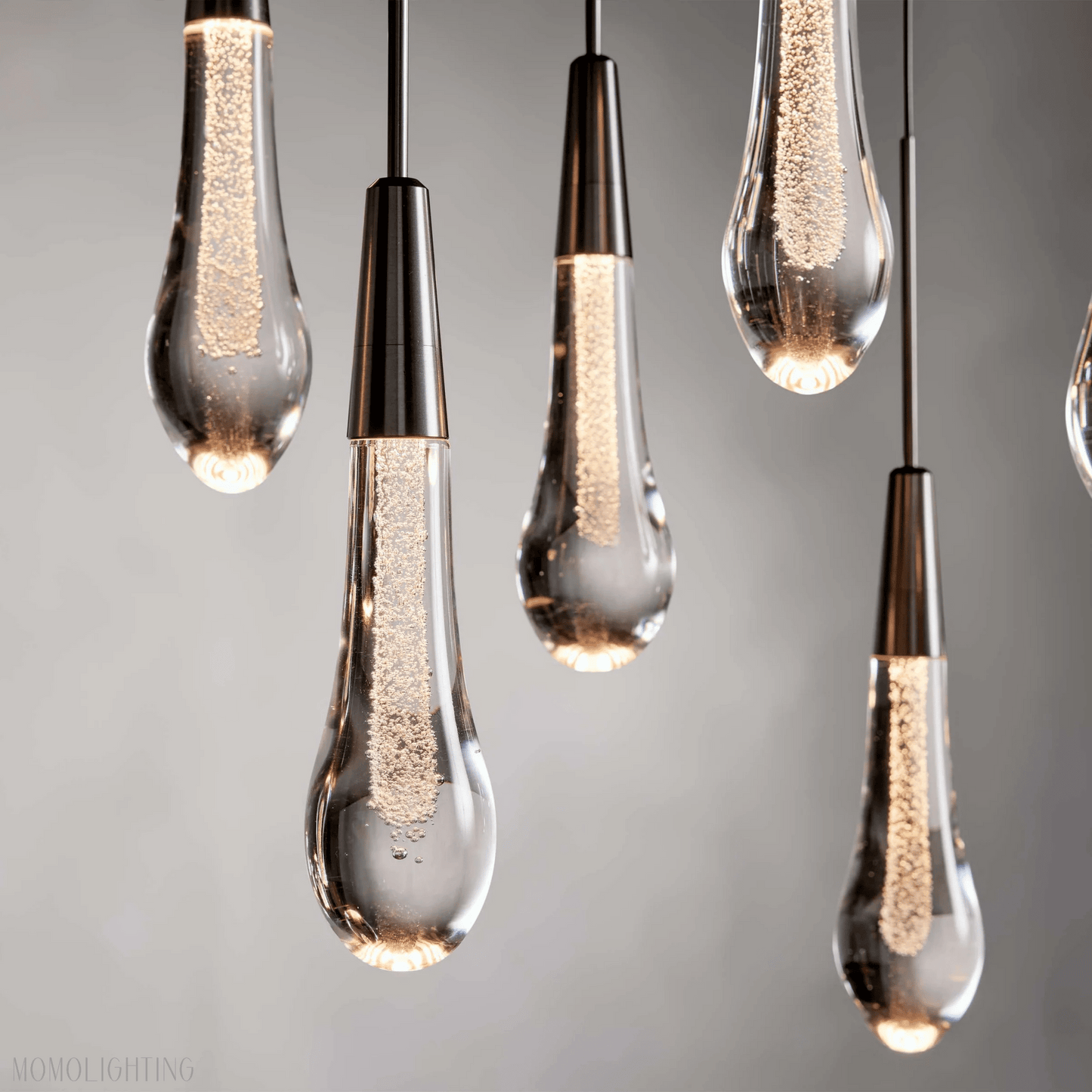 SOLITAIRE LINEAR MODERN CHANDELIER 37"W-Nobipets
