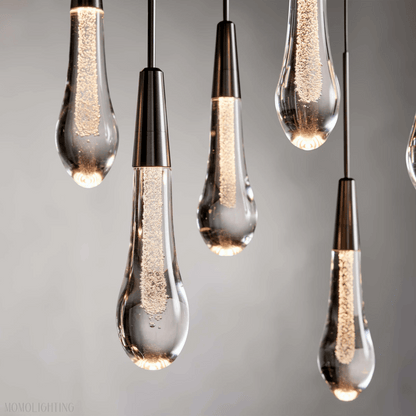 SOLITAIRE LINEAR MODERN CHANDELIER 37"W-Nobipets