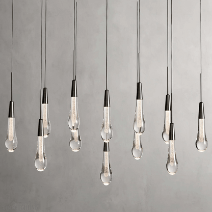 SOLITAIRE LINEAR MODERN CHANDELIER 37"W-Nobipets