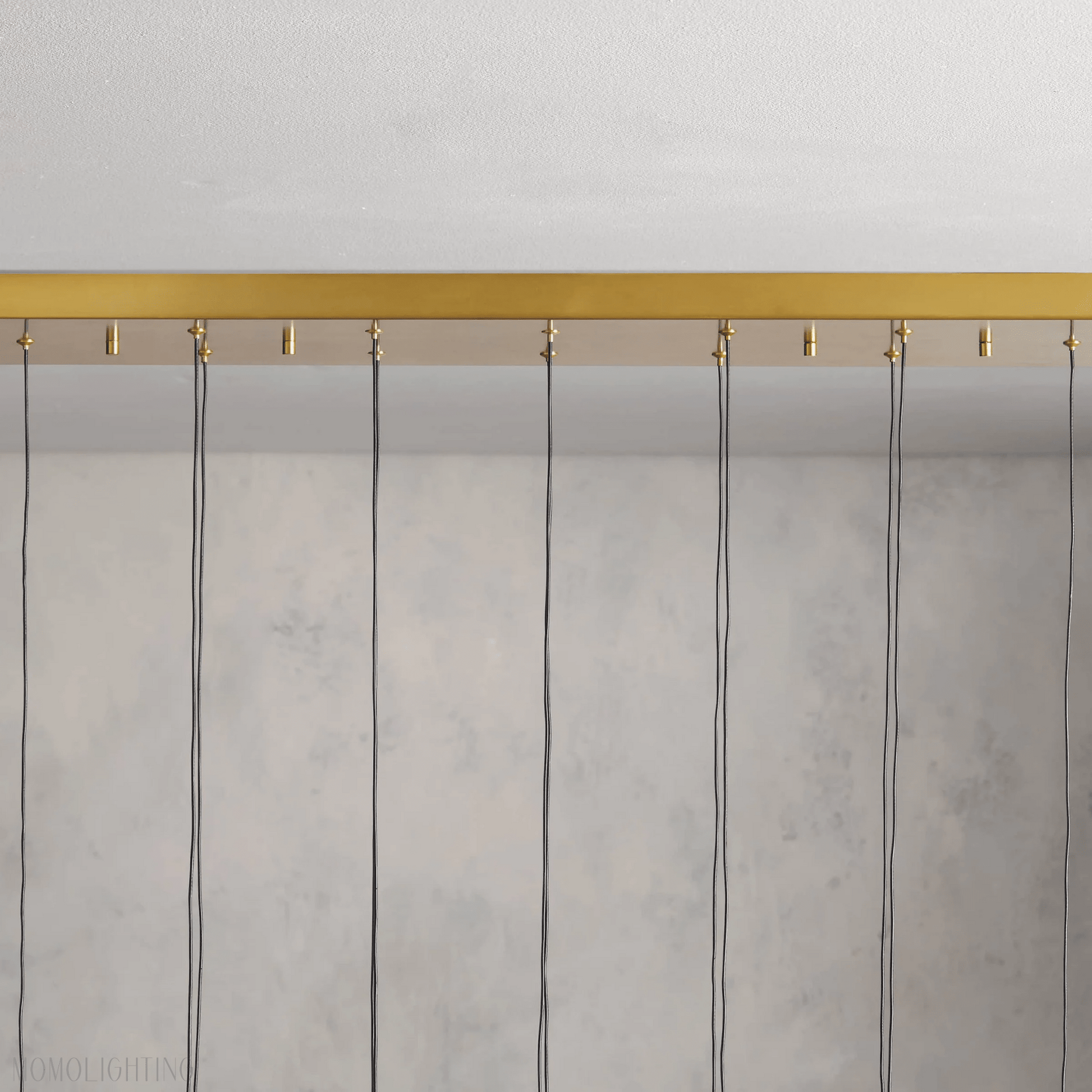 SOLITAIRE LINEAR MODERN CHANDELIER 37"W-Nobipets