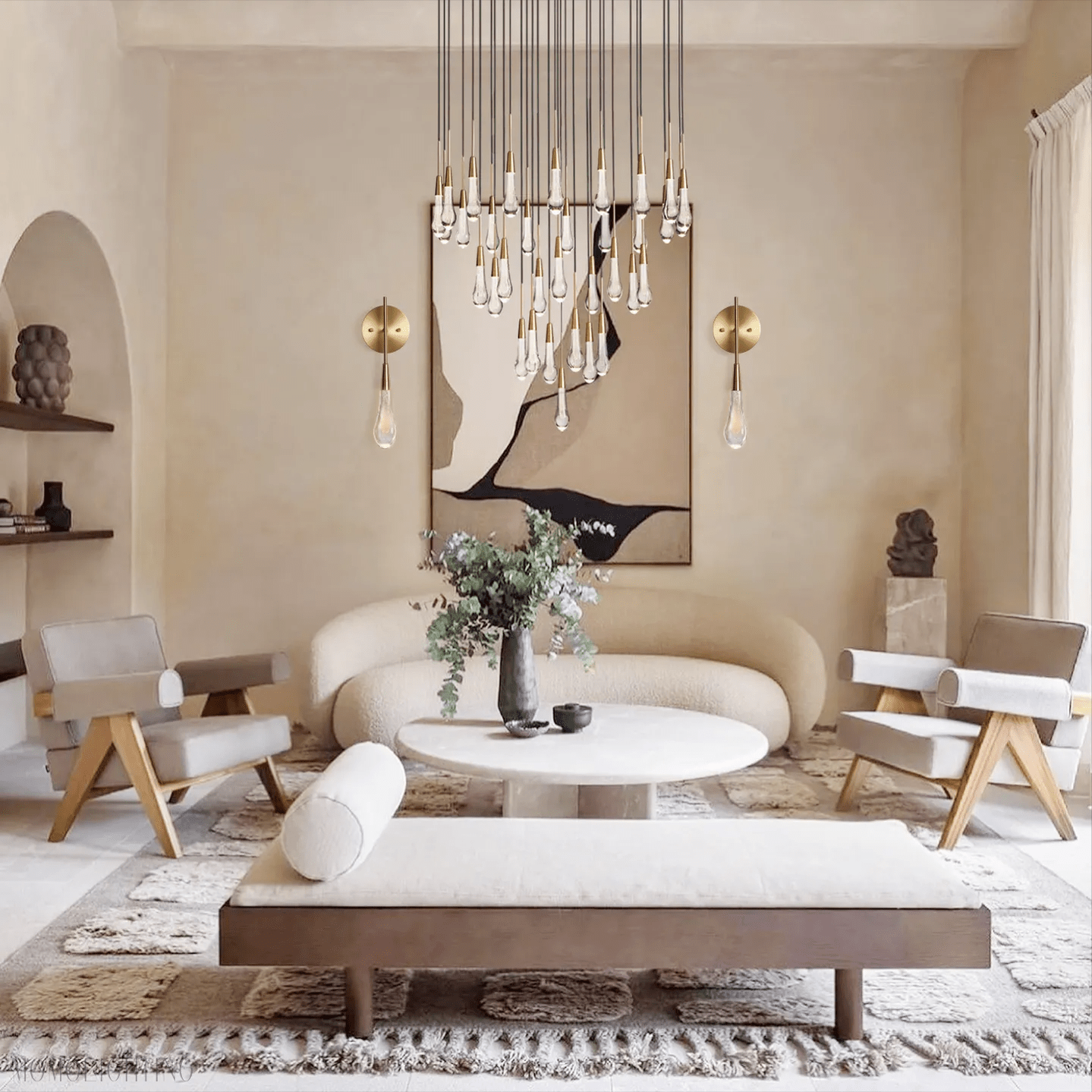 SOLITAIRE MODERN ROUND CHANDELIER-Nobipets