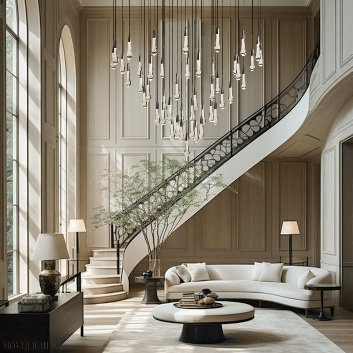 SOLITAIRE MODERN ROUND CHANDELIER-Nobipets