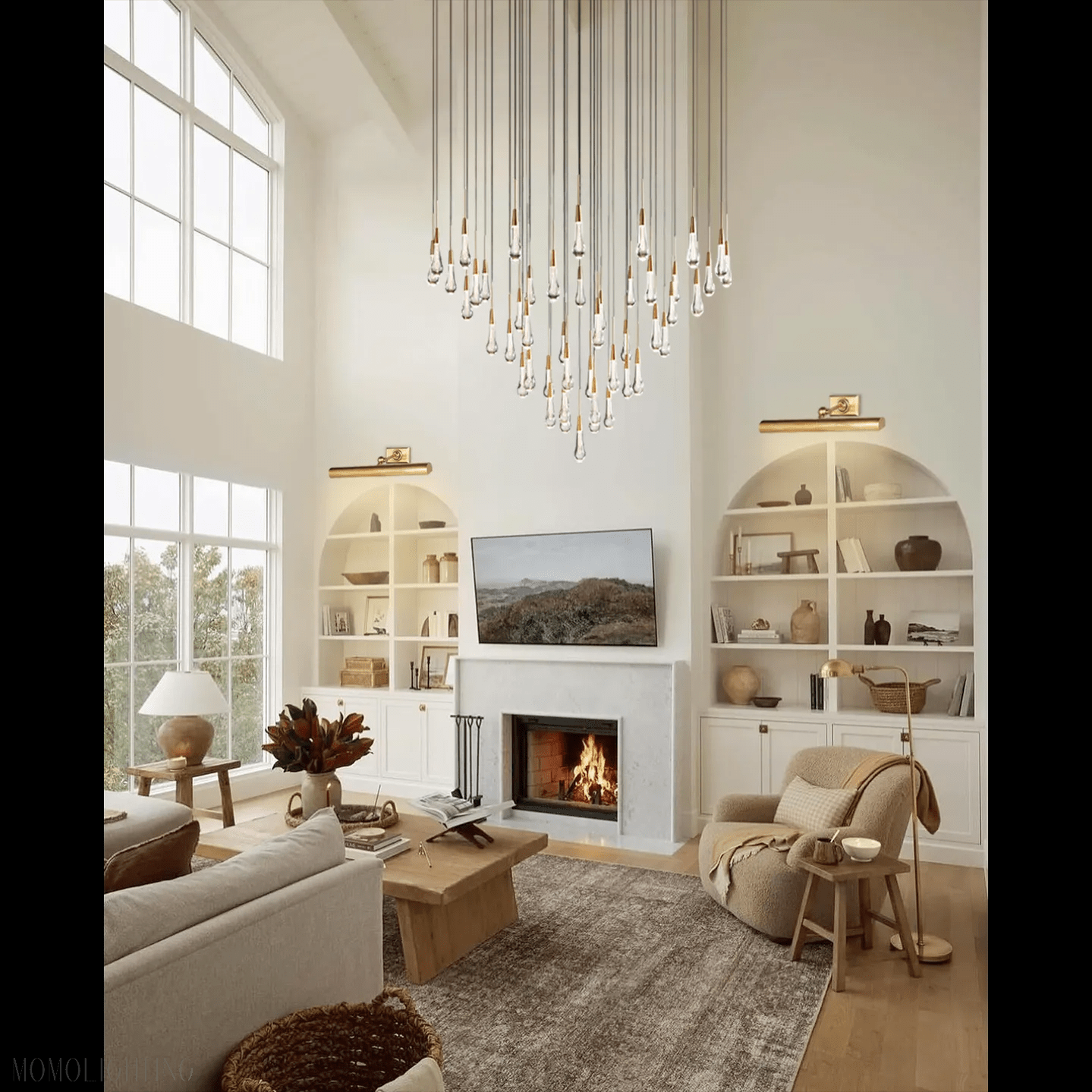 SOLITAIRE MODERN ROUND CHANDELIER-Nobipets