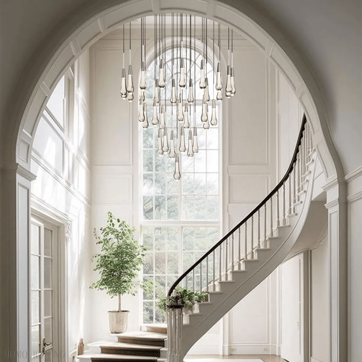 SOLITAIRE MODERN ROUND CHANDELIER-Nobipets