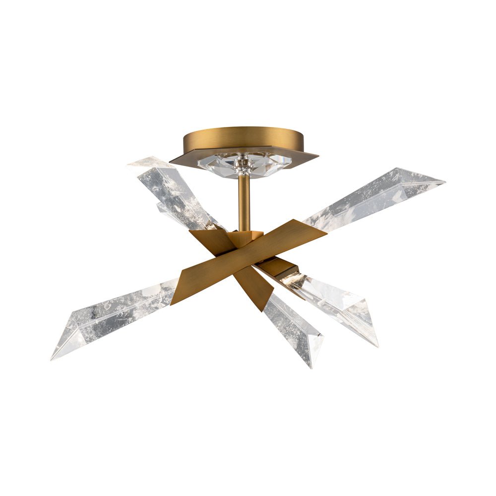 Solitude LED Semi Flush Mount Ceiling Light.