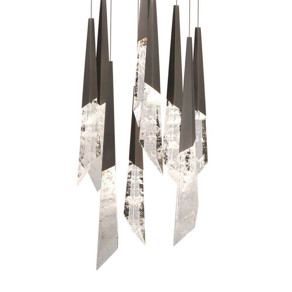 Solitude Round LED Multi Chandelier in Detail.