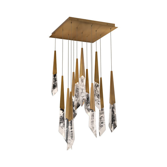 Solitude Square LED Multi Pendant Light.