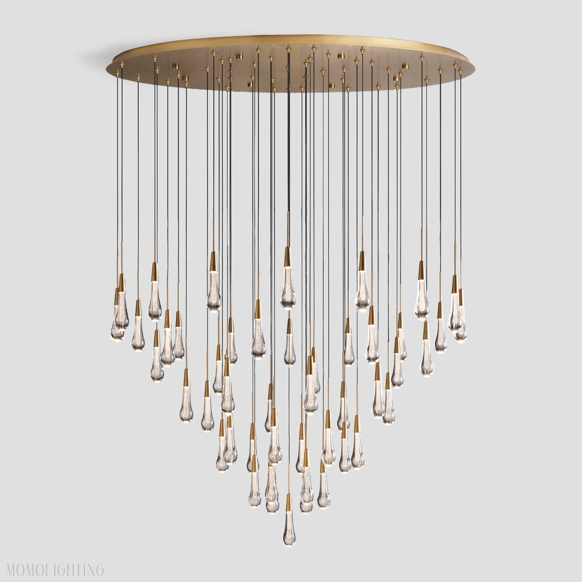 Soltaire Round Chandelier 58"D-Nobipets