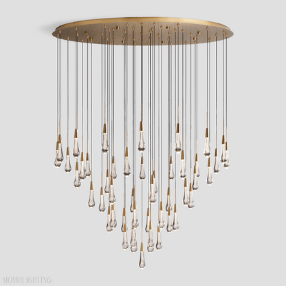 Soltaire Round Chandelier 58"D-Nobipets