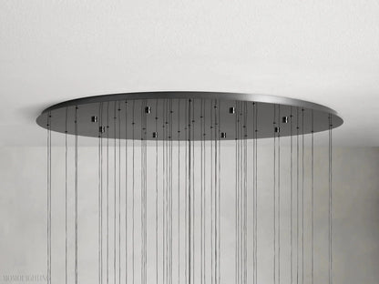 Soltaire Round Chandelier 58"D-Nobipets