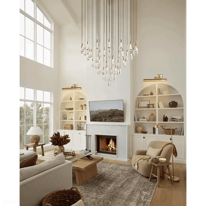 Soltaire Round Chandelier 58"D-Nobipets