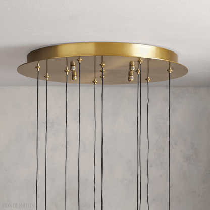 Soltaire Round Crystal Chandelier 17“ 24” 36“-Nobipets