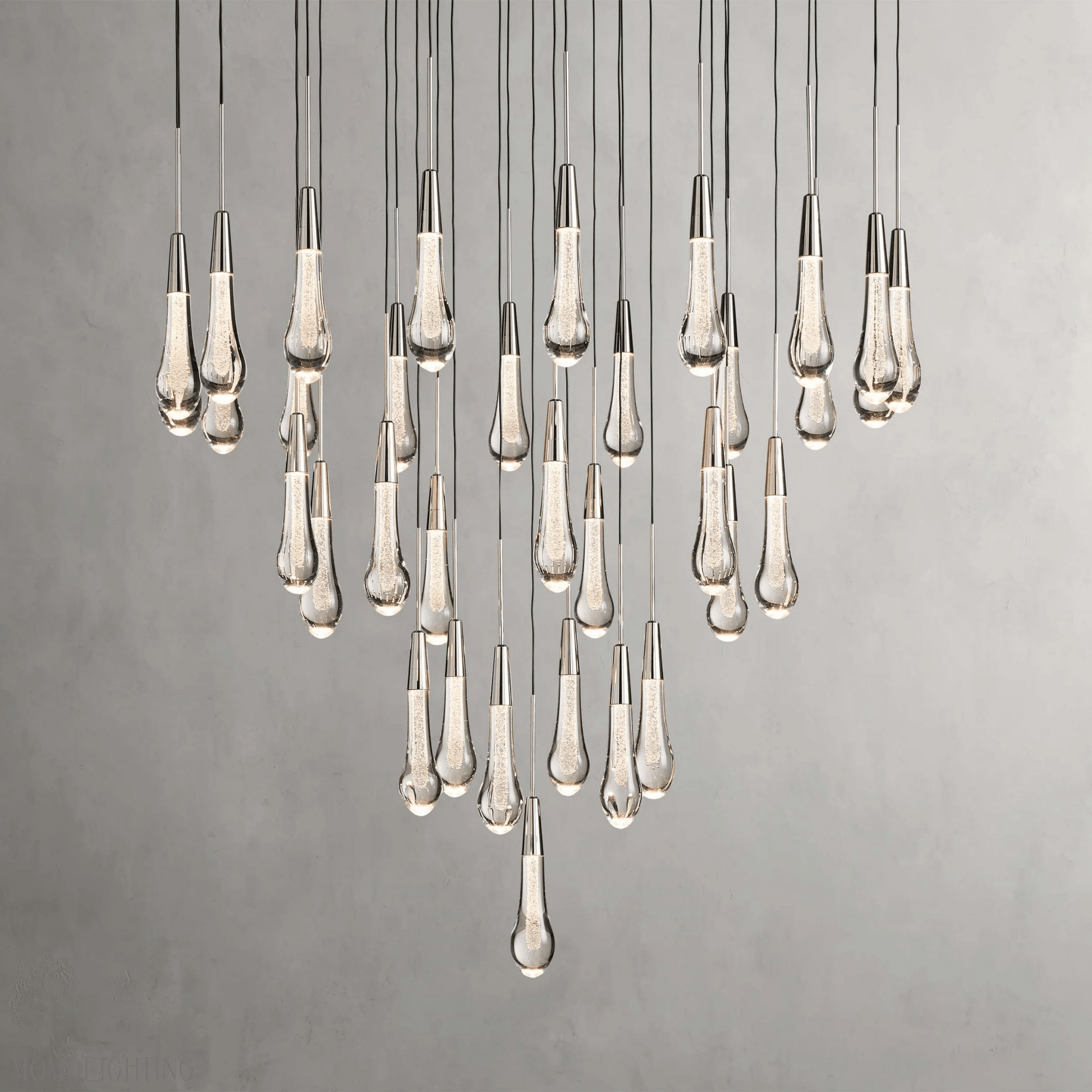 Soltaire Round Crystal Chandelier 17“ 24” 36“-Nobipets