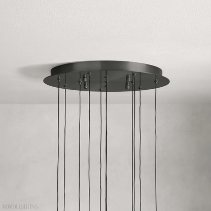 Soltaire Round Crystal Chandelier 17“ 24” 36“-Nobipets