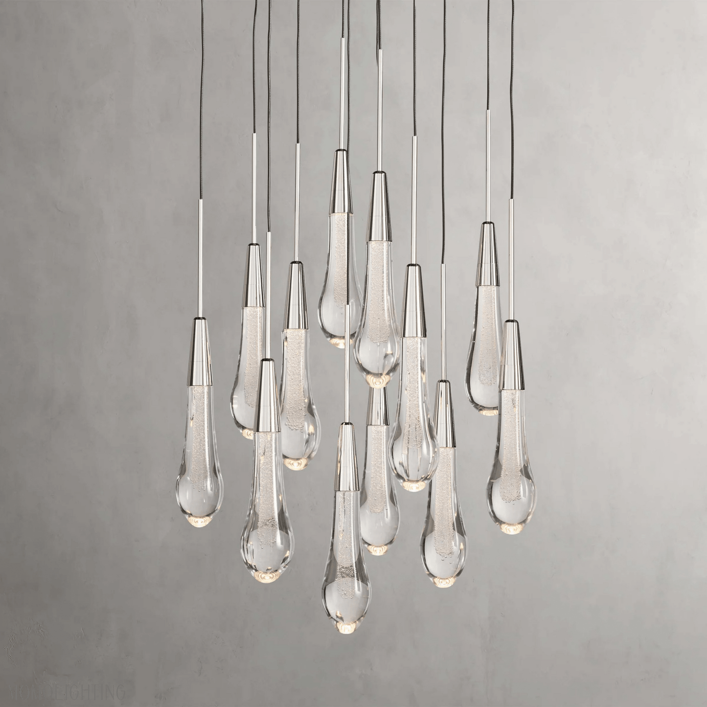Soltaire Round Crystal Chandelier 17“ 24” 36“-Nobipets