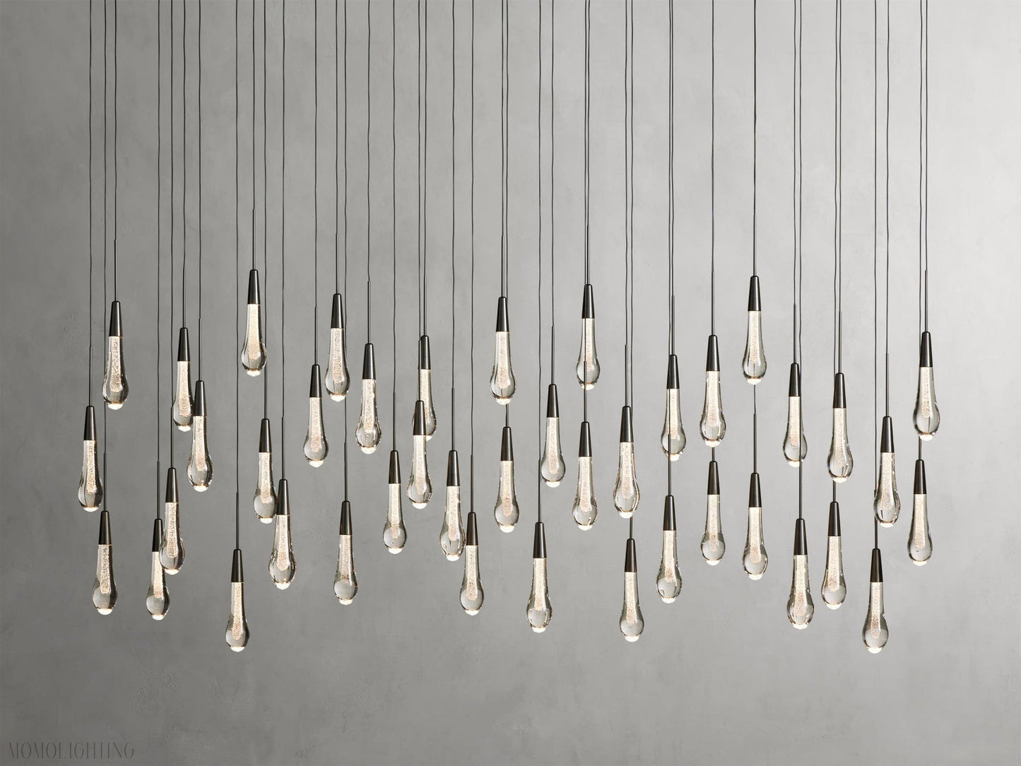 Soltairer Linear Chandelier 37"w 70"w-Nobipets