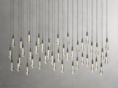 Soltairer Linear Chandelier 37"w 70"w-Nobipets