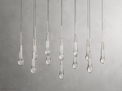 Soltairer Linear Chandelier 37"w 70"w-Nobipets