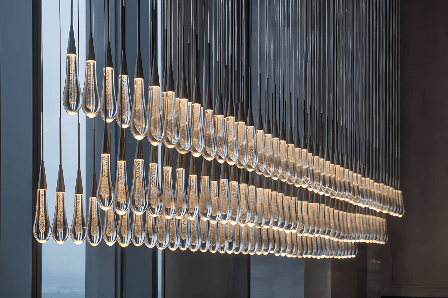 Soltairer Linear Chandelier 37"w 70"w-Nobipets