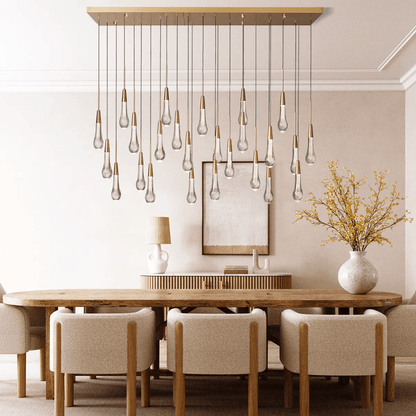 Soltairer Linear Chandelier 37"w 70"w-Nobipets