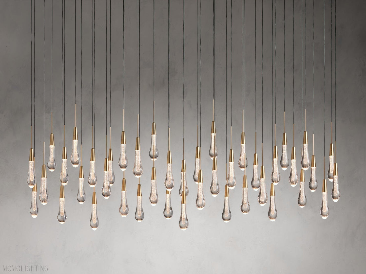 Soltairer Linear Chandelier 37"w 70"w-Nobipets