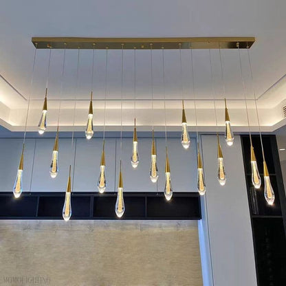 Soltairer Linear Chandelier 37"w 70"w-Nobipets